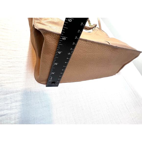 Lucky Brand 100% Leather Laya Sholder Bag Purse Handbag Color‎ Smoke Grey - Picture 9 of 9